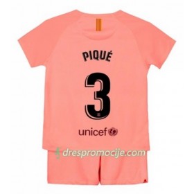 FC Barcelona Dres Pique 3 Dječji Treći 2018/19 Kratkih Rukava